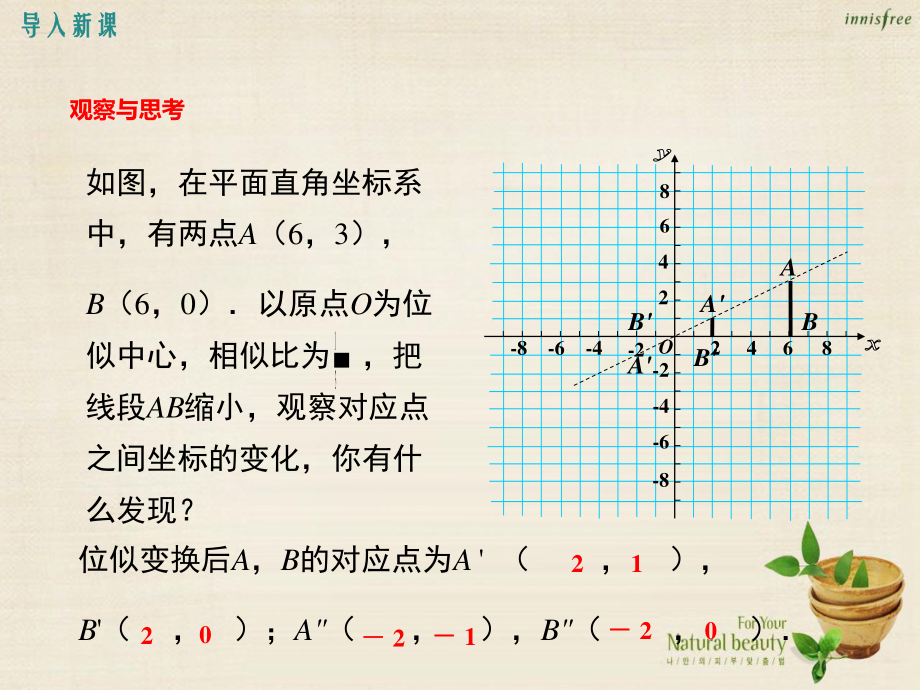 九年级数学上册_3.6平面直角坐标系中的位似第2课时课件新版湘教版.ppt_第3页