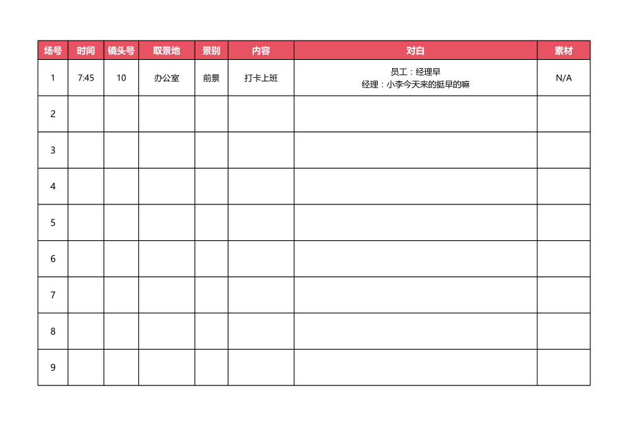 电影抖音分镜脚本.xlsx_第1页