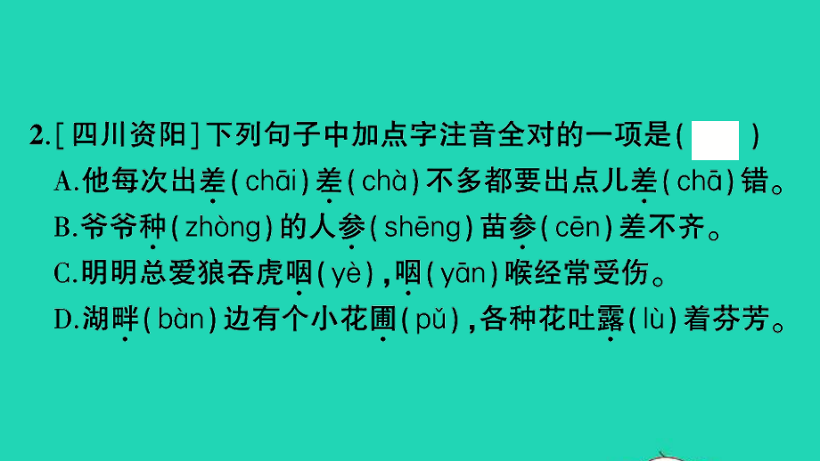 小升初语文归类冲刺专题一拼音与汉字专项三同音字多音字形近字课件.ppt_第3页