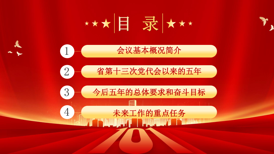 2022年甘肃第十四次党 代会精神党课课件[两套]可择优选用.pptx_第3页