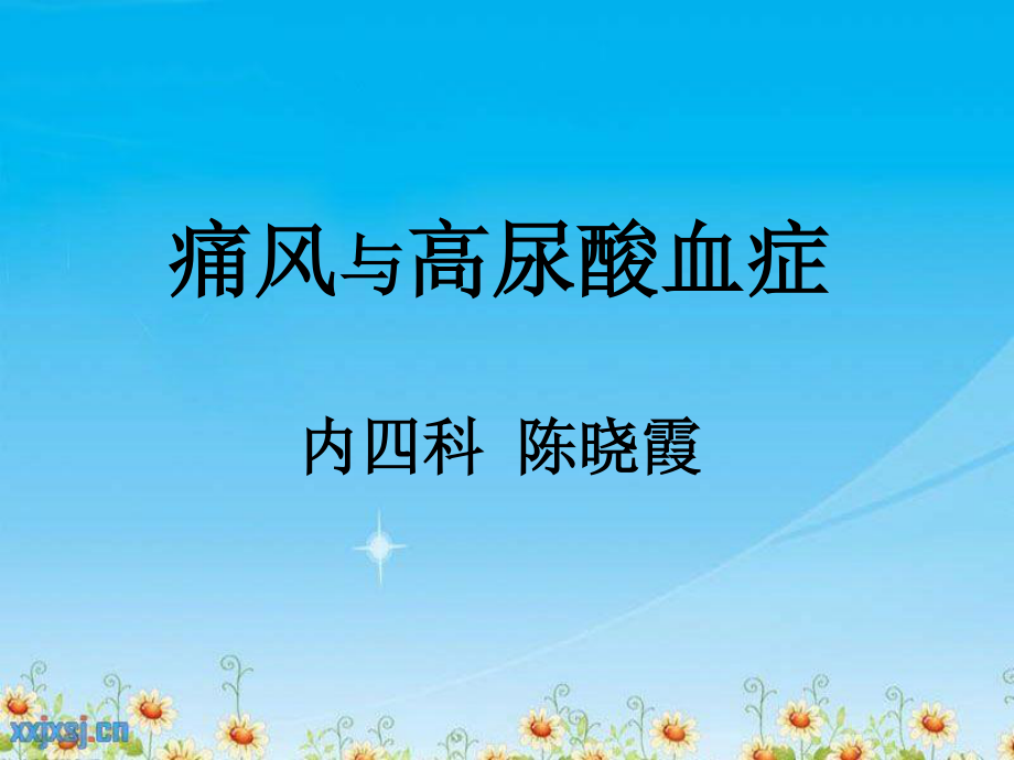 痛风与高尿酸血症.ppt_第1页