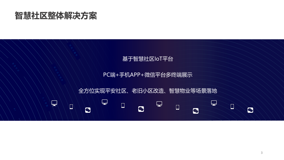 深色科技商务风智慧社区解决方案.pptx_第3页