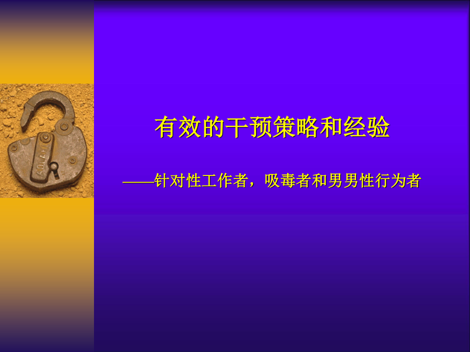 项目可行性分析——艾滋病控制项目在中国的实践.ppt_第3页