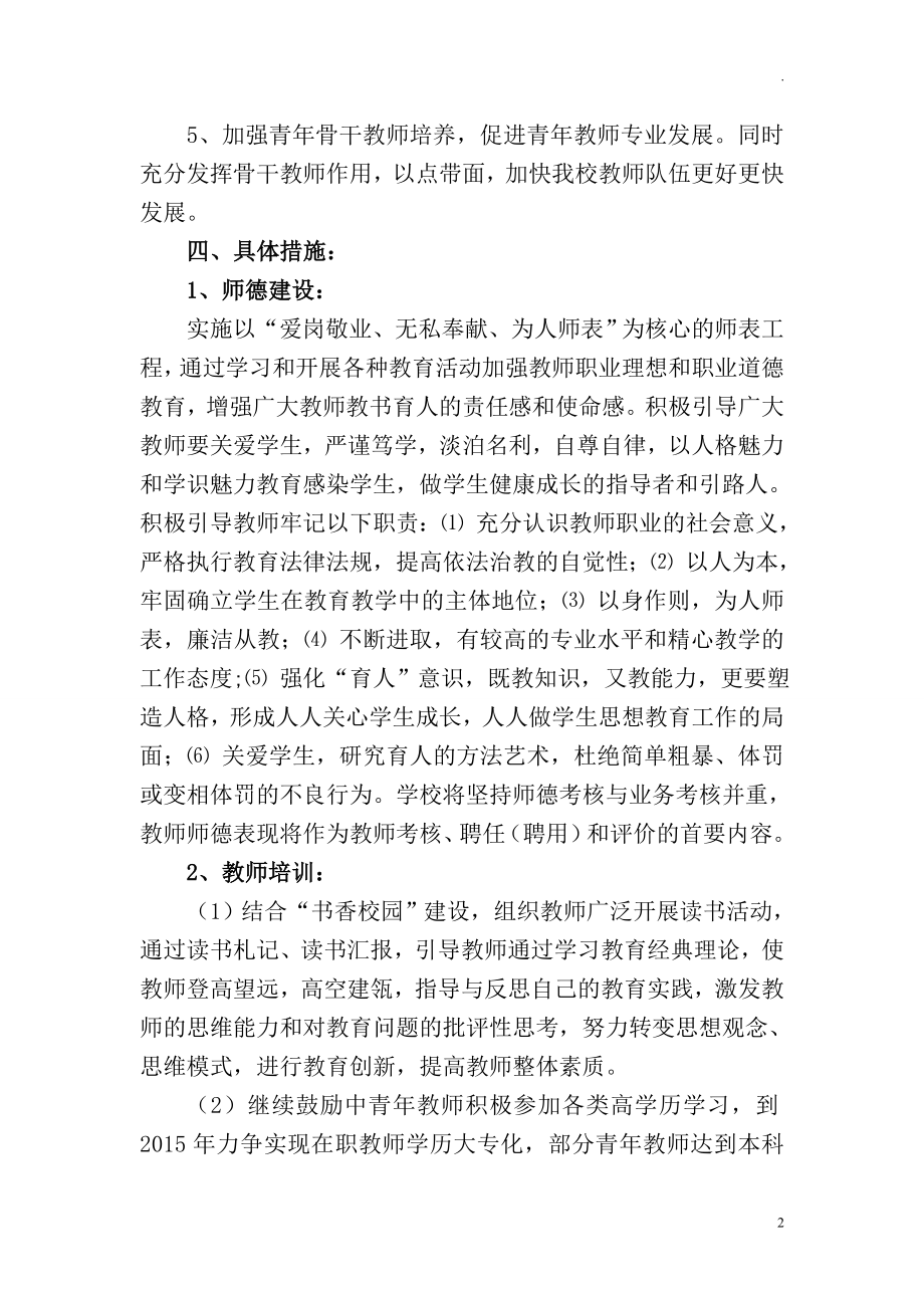 中小学学校十四五期间师资队伍建设规划.doc_第2页