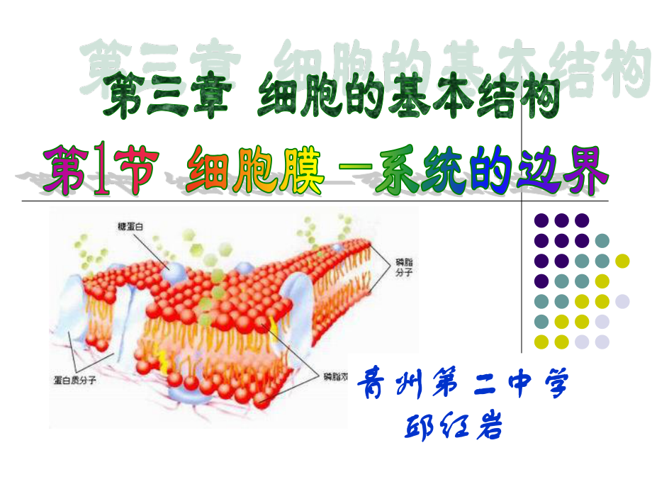 细胞膜——系统边界.ppt_第1页