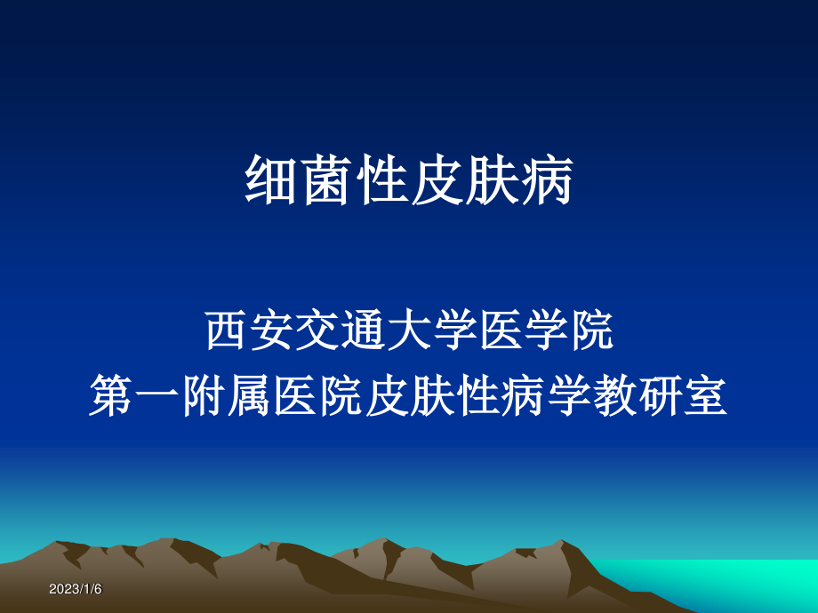 细菌性皮肤病2010.11.ppt_第1页