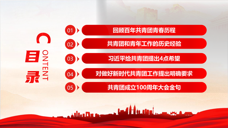 中学党团主题班会----在庆祝中国共产主义青年团成立100周年大会上的讲话PPT课件.pptx_第3页