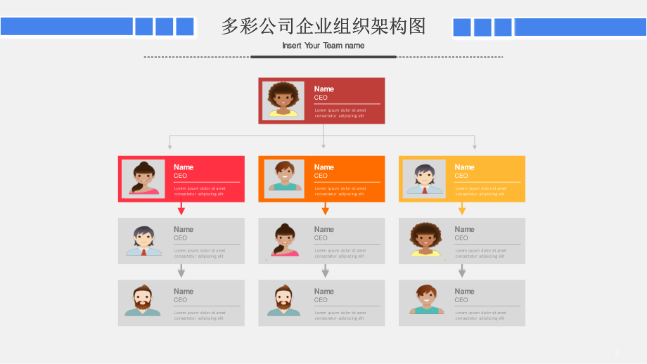 公司组织架构图模板.pptx_第2页