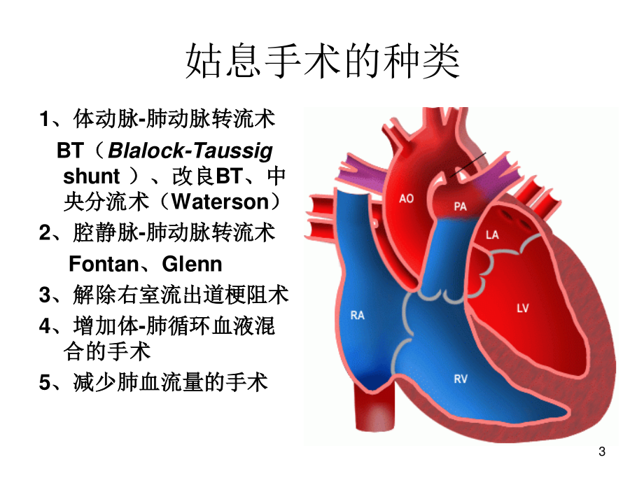 体动脉-肺动脉转流术之术后监护要点.ppt_第3页