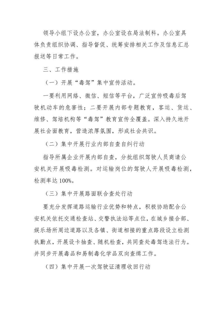 公交毒驾醉驾专项治理工作方案.docx_第2页