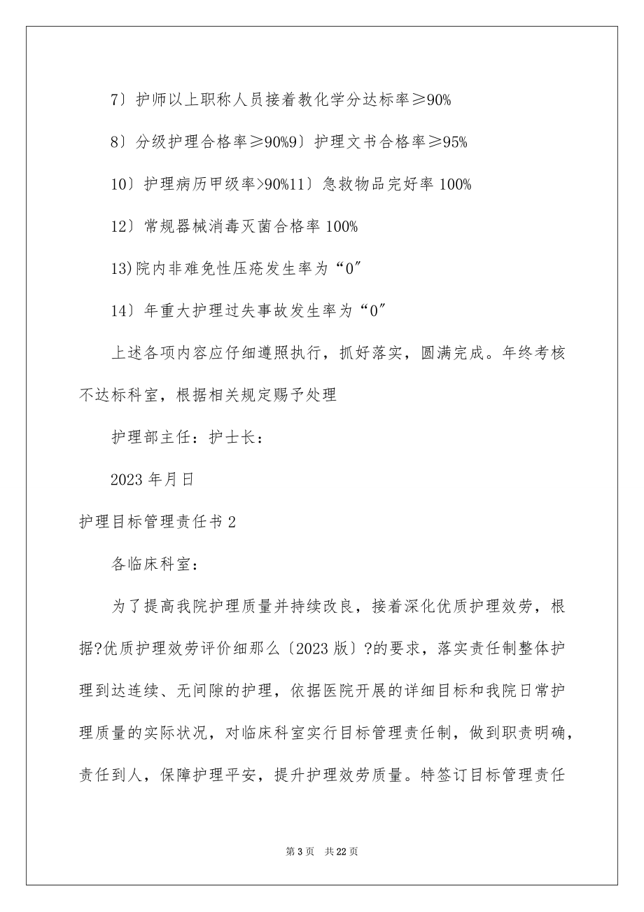 2023护理目标管理责任书2范文.docx_第3页