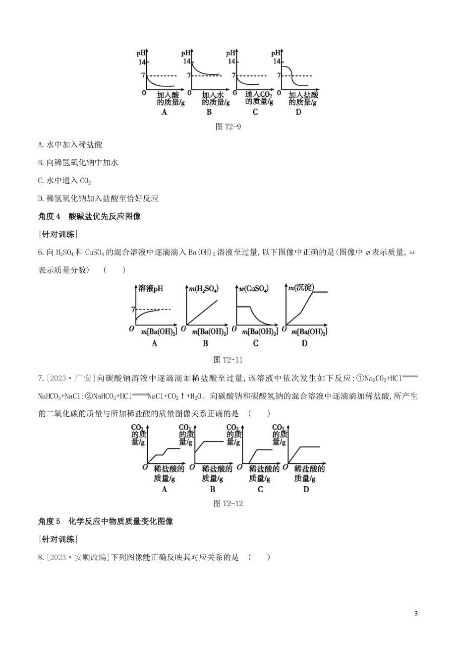 福建专版2023学年中考化学复习方案题型突破02图像题试题.docx_第3页