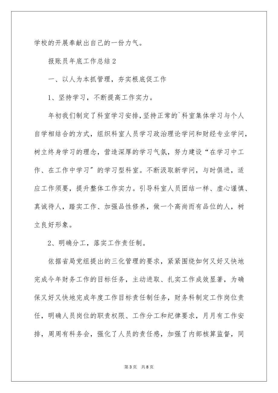 2023报账员年底工作总结范文.docx_第3页