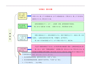 2023学年三年级数学上册教材梳理专项部分数与代数北师大版.doc