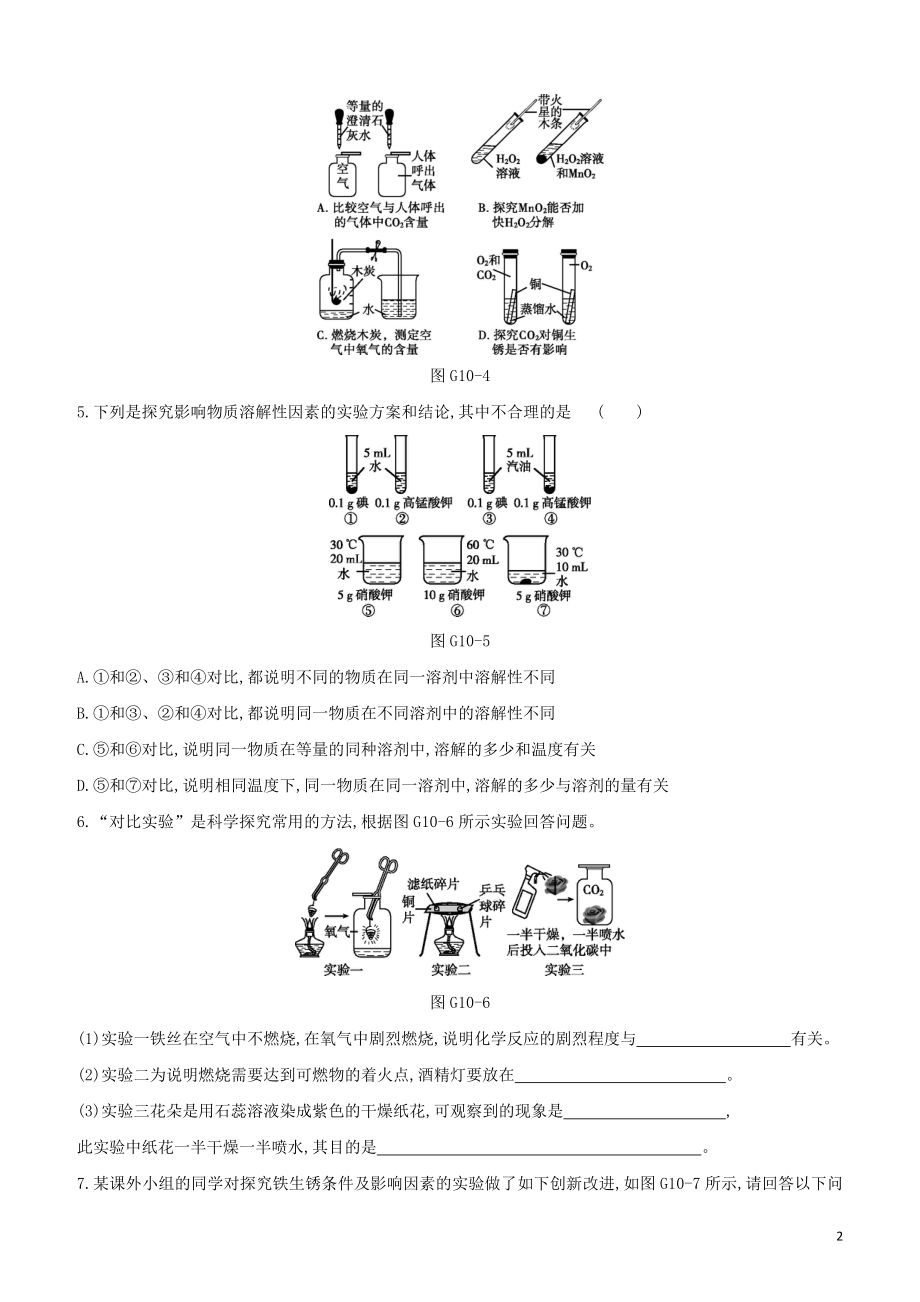 河北专版2023学年中考化学复习方案专项10控制变量法的应用试题.docx_第2页