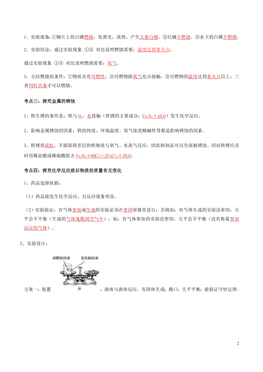 2023学年中考化学实验考题突破04教材基础实验及拓展二讲练（人教版）.docx_第2页