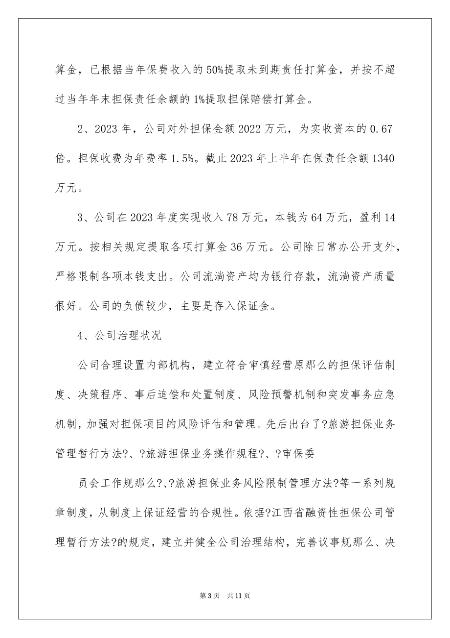 2023担保公司的年终工作总结范文.docx_第3页