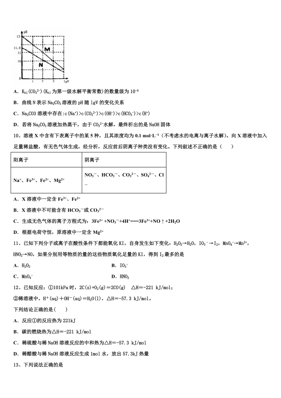 2023学年辽宁省大连市普兰店区第二中学化学高二第二学期期末综合测试模拟试题（含解析）.doc_第3页