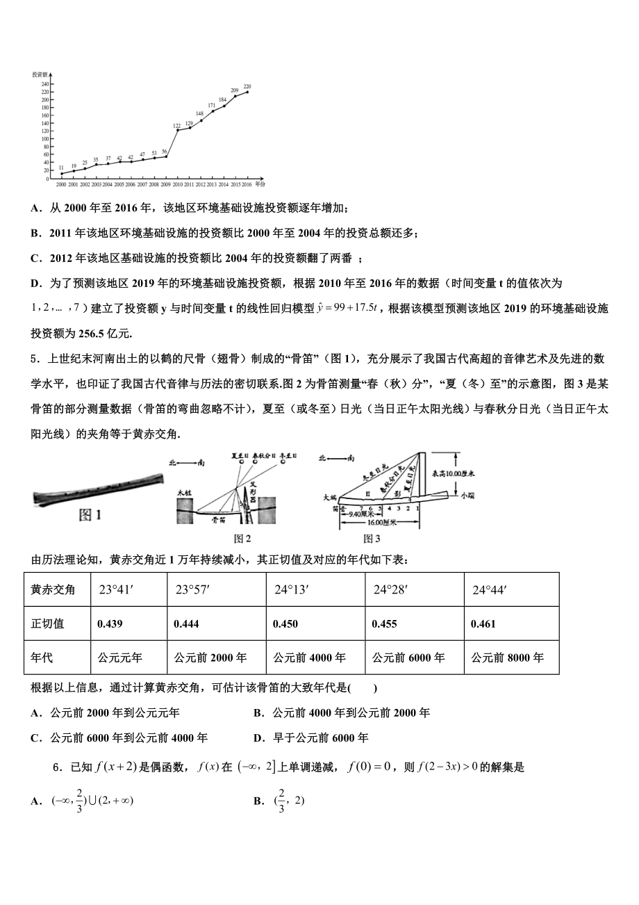 2023届四川省棠湖中学高考数学四模试卷（含解析）.doc_第2页