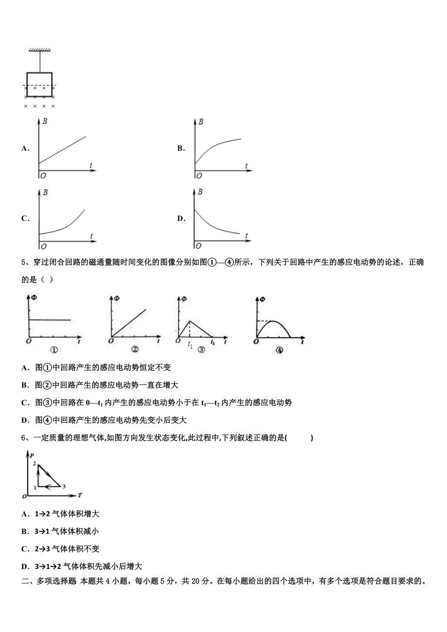 2023学年湖南省长沙市浏阳市物理高二下期末监测模拟试题（含解析）.doc_第2页