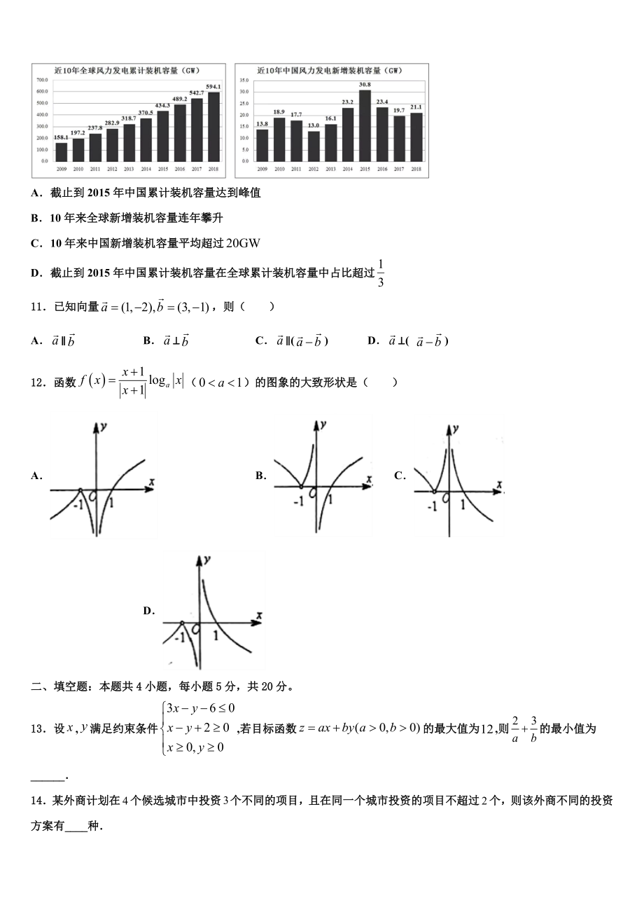 2023学年河南省八市学评高三第六次模拟考试数学试卷（含解析）.doc_第3页