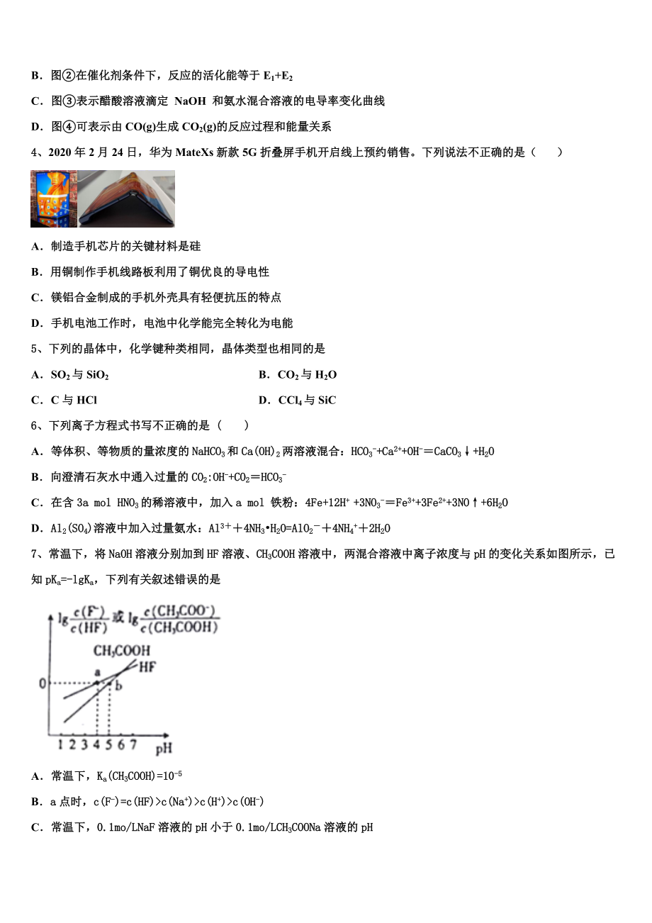 2023届四川省青神中学高二化学第二学期期末教学质量检测模拟试题（含解析）.doc_第2页