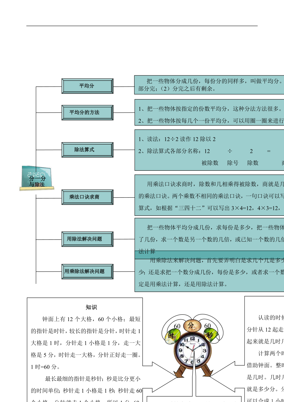 2023学年二年级数学上册教材梳理专项部分数与代数北师大版.doc_第2页