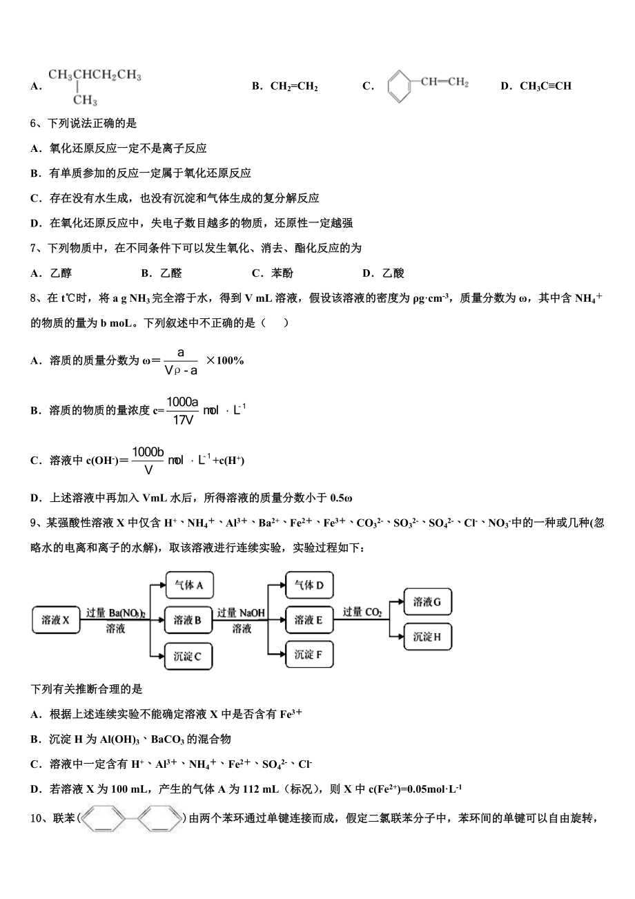 2023学年湖南省冷水江市第一中学化学高二下期末复习检测试题（含解析）.doc_第2页