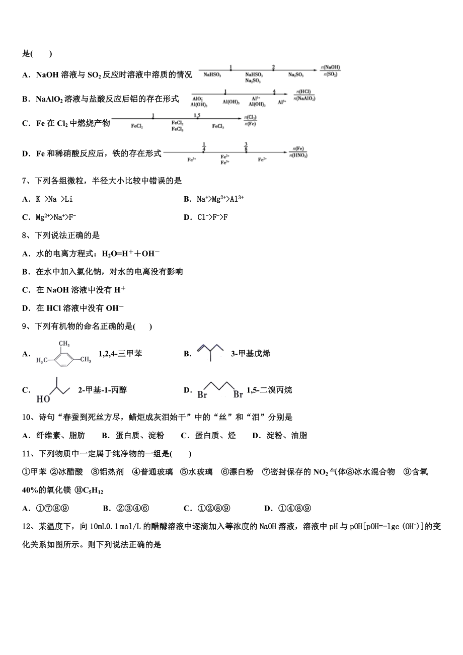 2023学年湖北省华中师大一附中化学高二下期末联考模拟试题（含解析）.doc_第2页