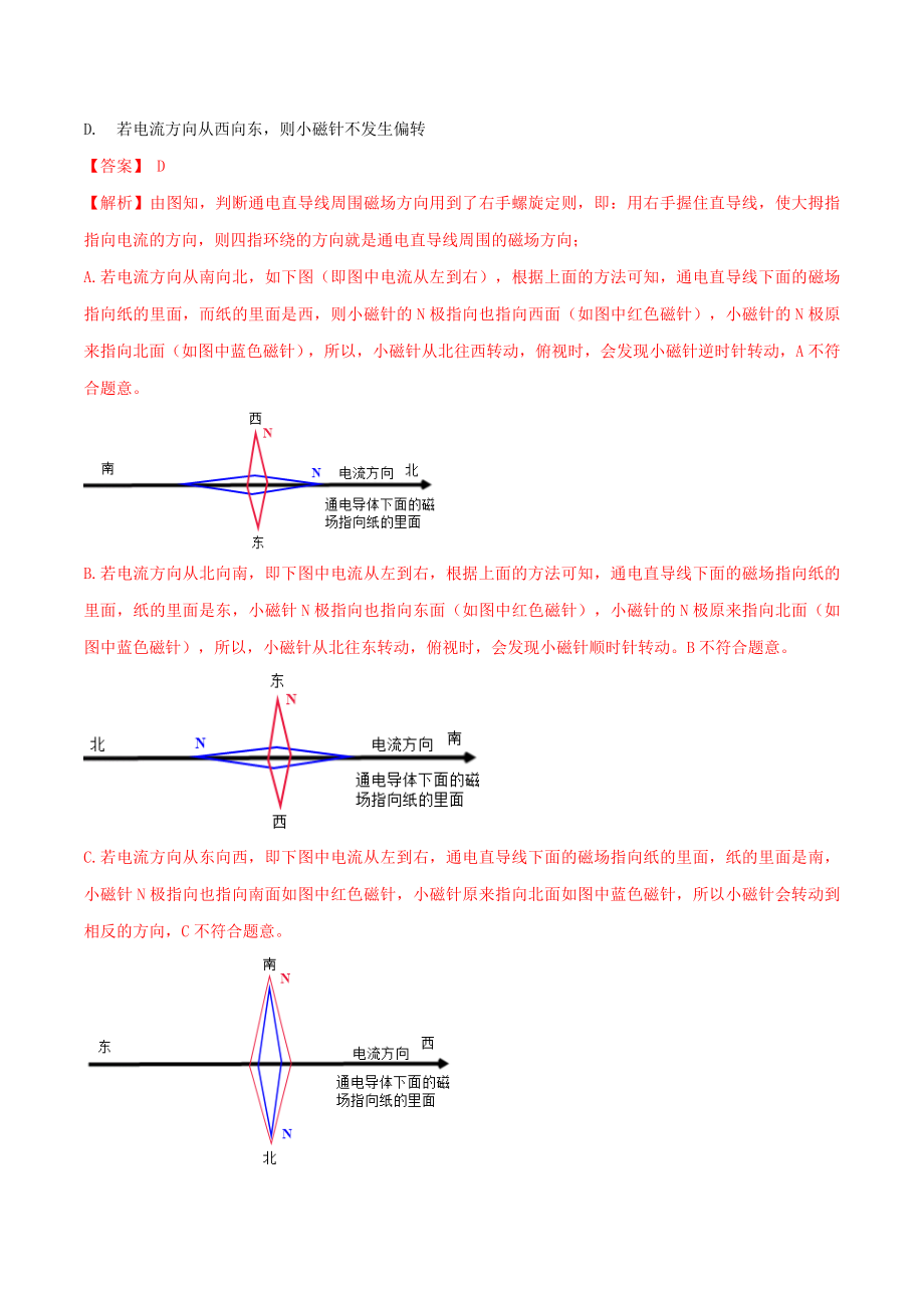 2023学年九年级物理全册第二十章电与磁20.2电生磁精讲精练含解析新版（人教版）.docx_第2页