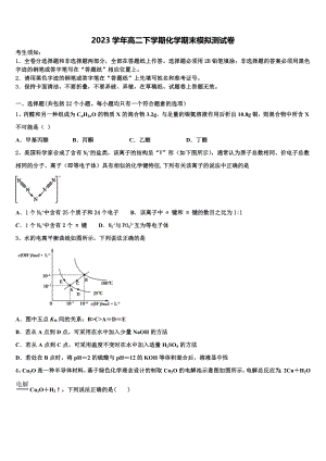 四川省绿然国际学校2023学年高二化学第二学期期末联考模拟试题（含解析）.doc