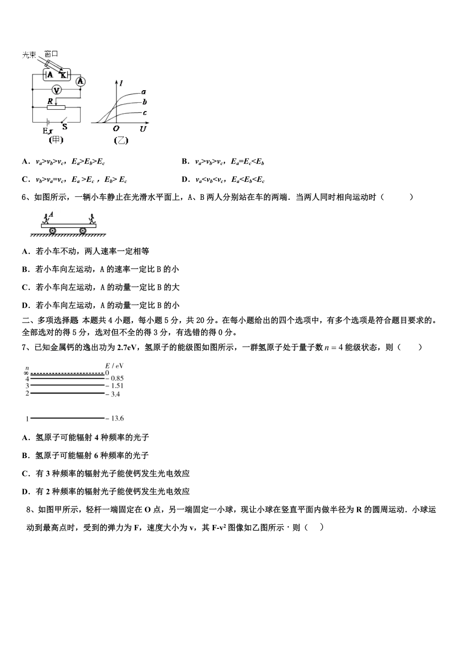 2023届湖南省岳阳县第一中学、汨罗市一中高二物理第二学期期末考试试题（含解析）.doc_第3页