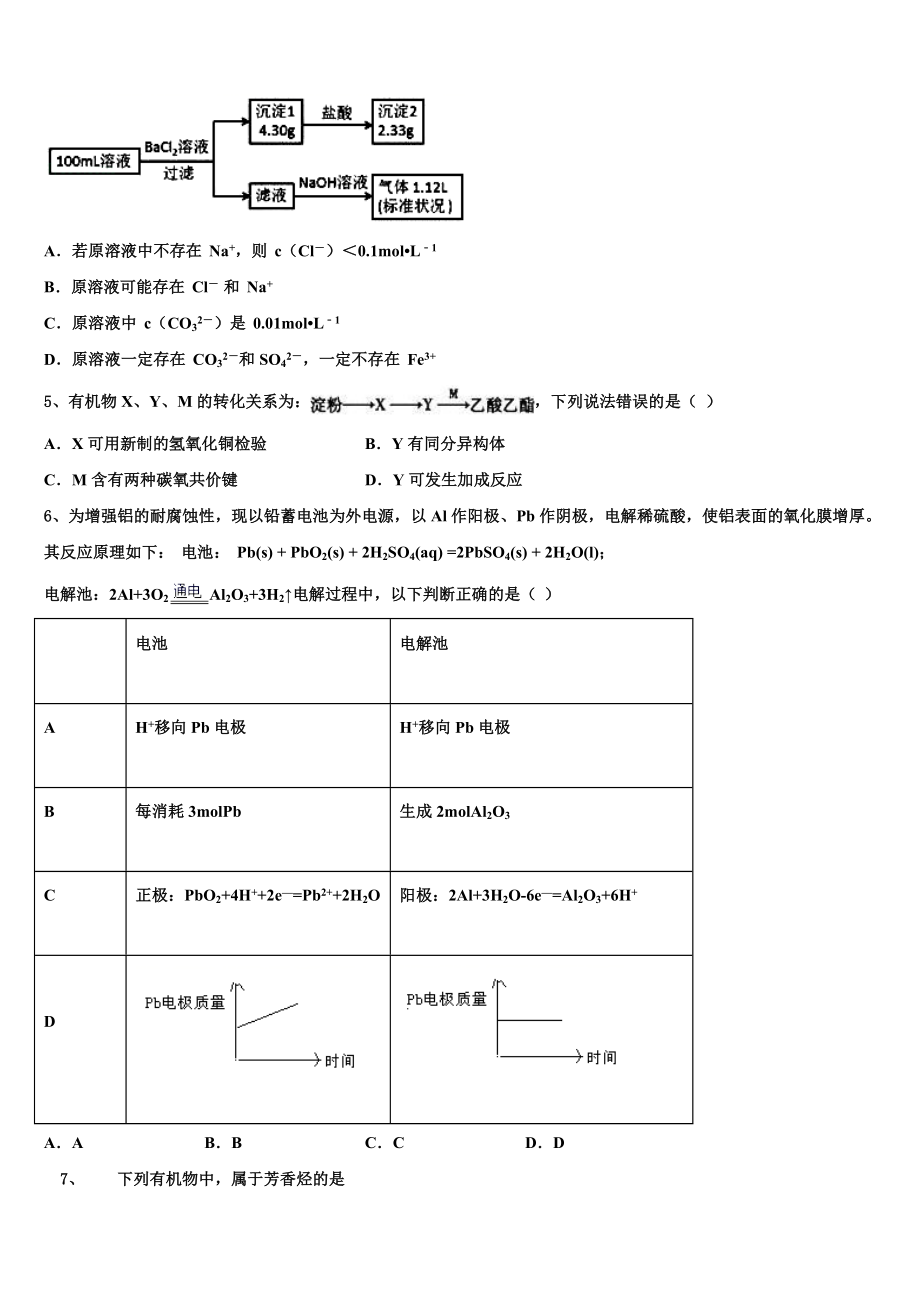 2023学年河北省邢台市内丘中学化学高二第二学期期末监测试题（含解析）.doc_第2页