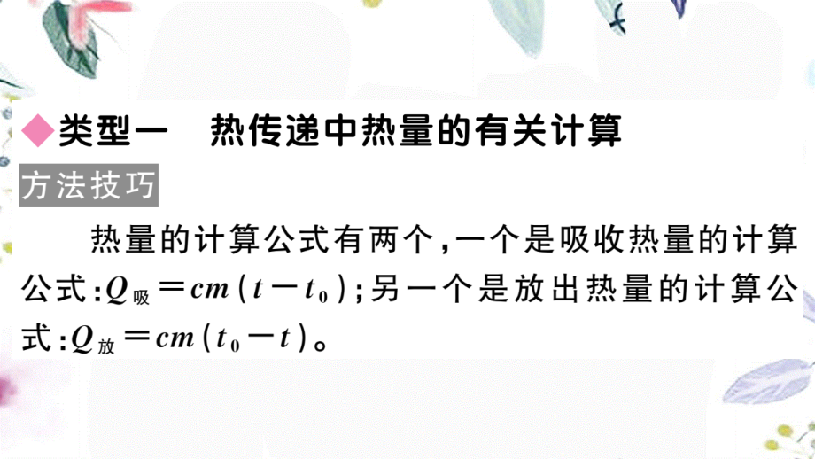 安徽专版2023学年秋九年级物理全册第十四章内能的利用专题一热学的综合计算作业课件新版（人教版）2.pptx_第2页