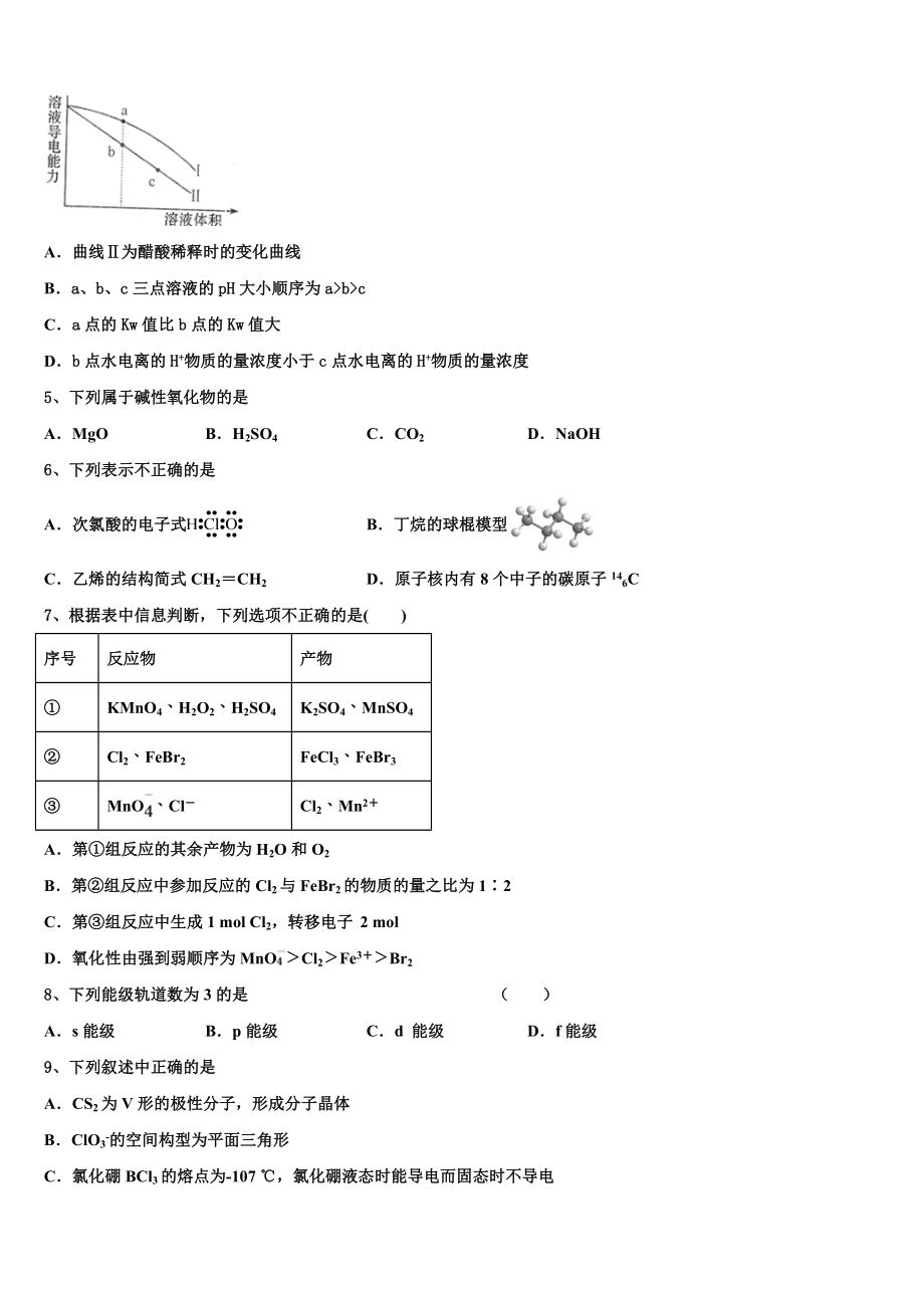 云南省曲靖市富源县二中2023学年化学高二第二学期期末质量检测模拟试题（含解析）.doc_第2页