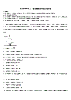 北京市育英中学2023学年高二物理第二学期期末经典试题（含解析）.doc