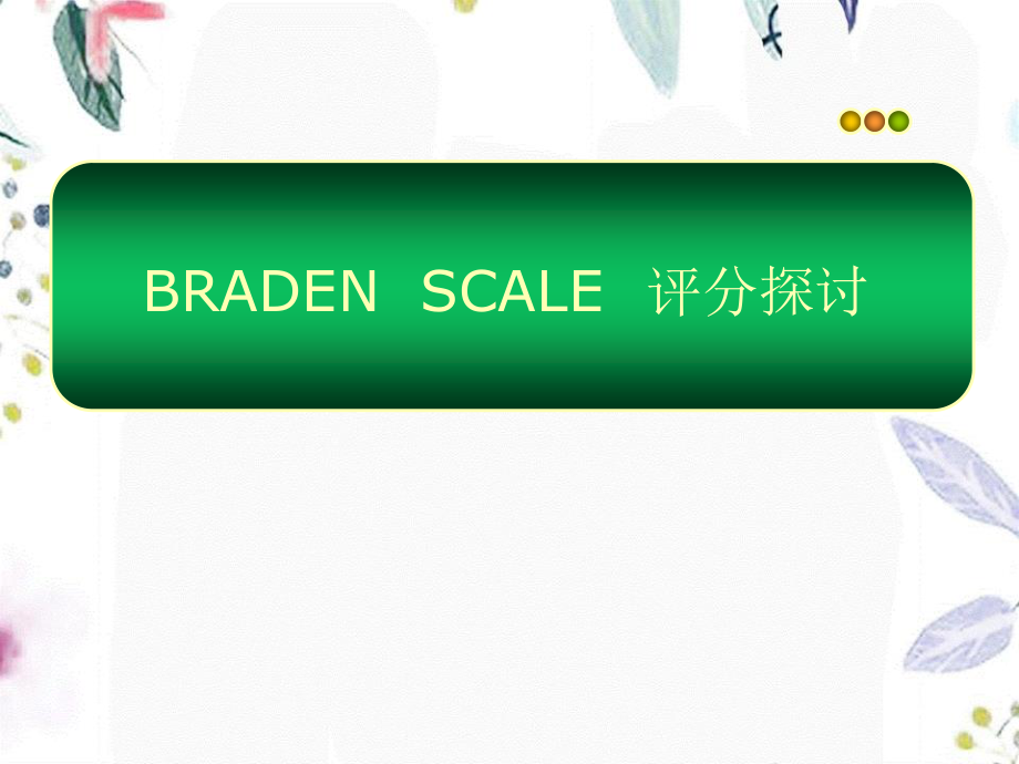 2023年Braden评分表幻灯（教学课件）.ppt_第1页