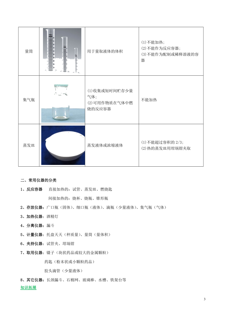 2023学年九年级化学上册第一单元走进化学世界课题3走进化学实验室讲学含解析新版（人教版）.doc_第3页