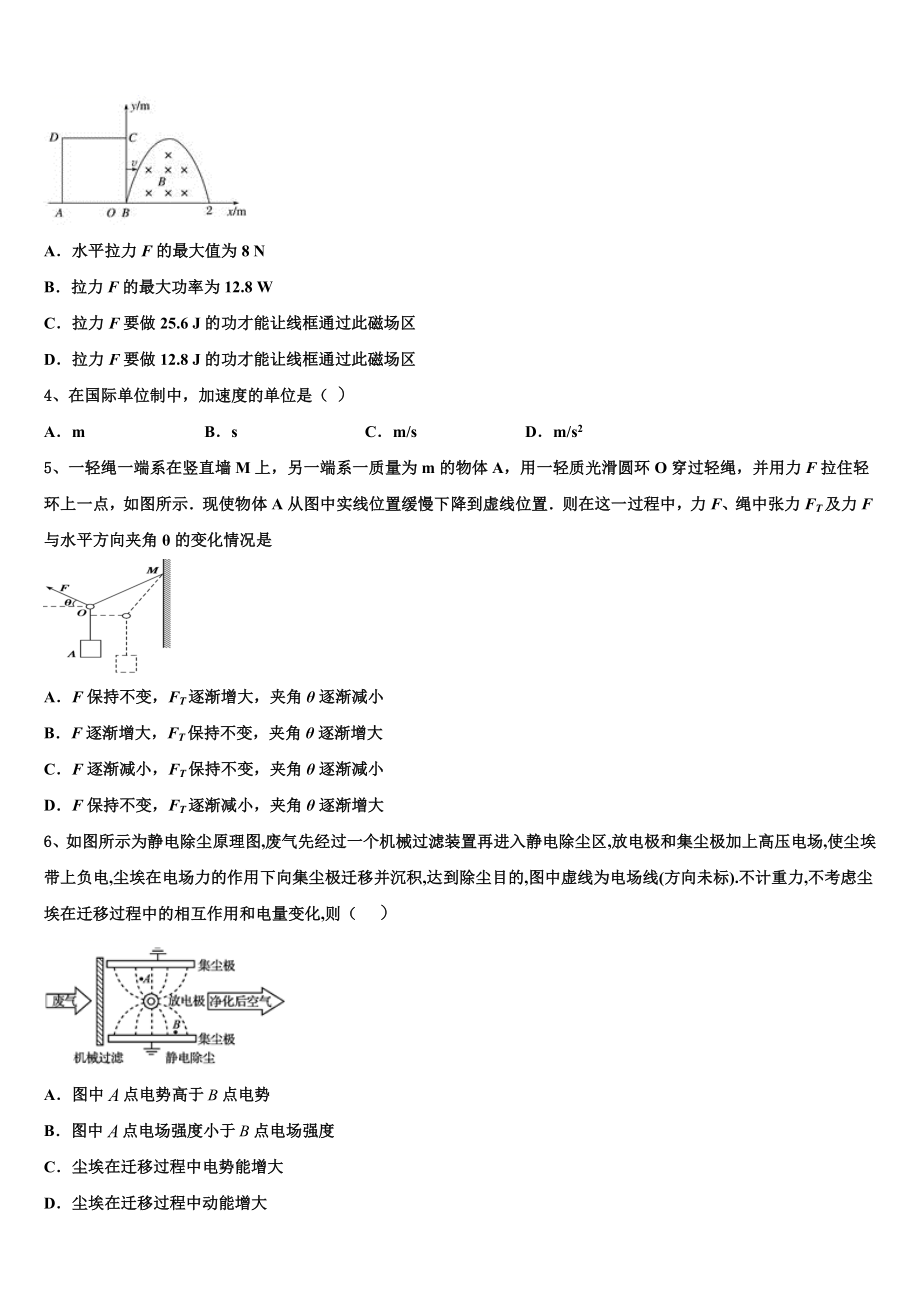 2023学年辽宁省盘锦市二中高二物理第二学期期末联考试题（含解析）.doc_第2页