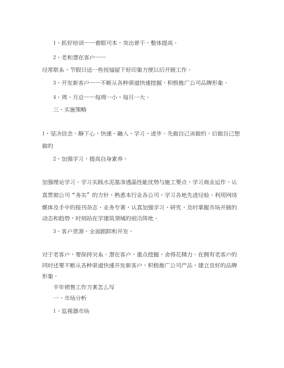 2023年半销售工作计划怎么写范文.docx_第3页