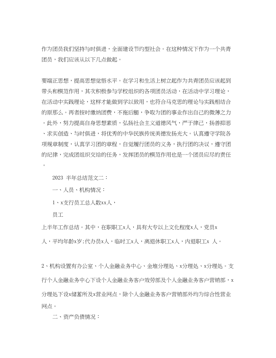 2023年半的工作总结格式范文.docx_第2页