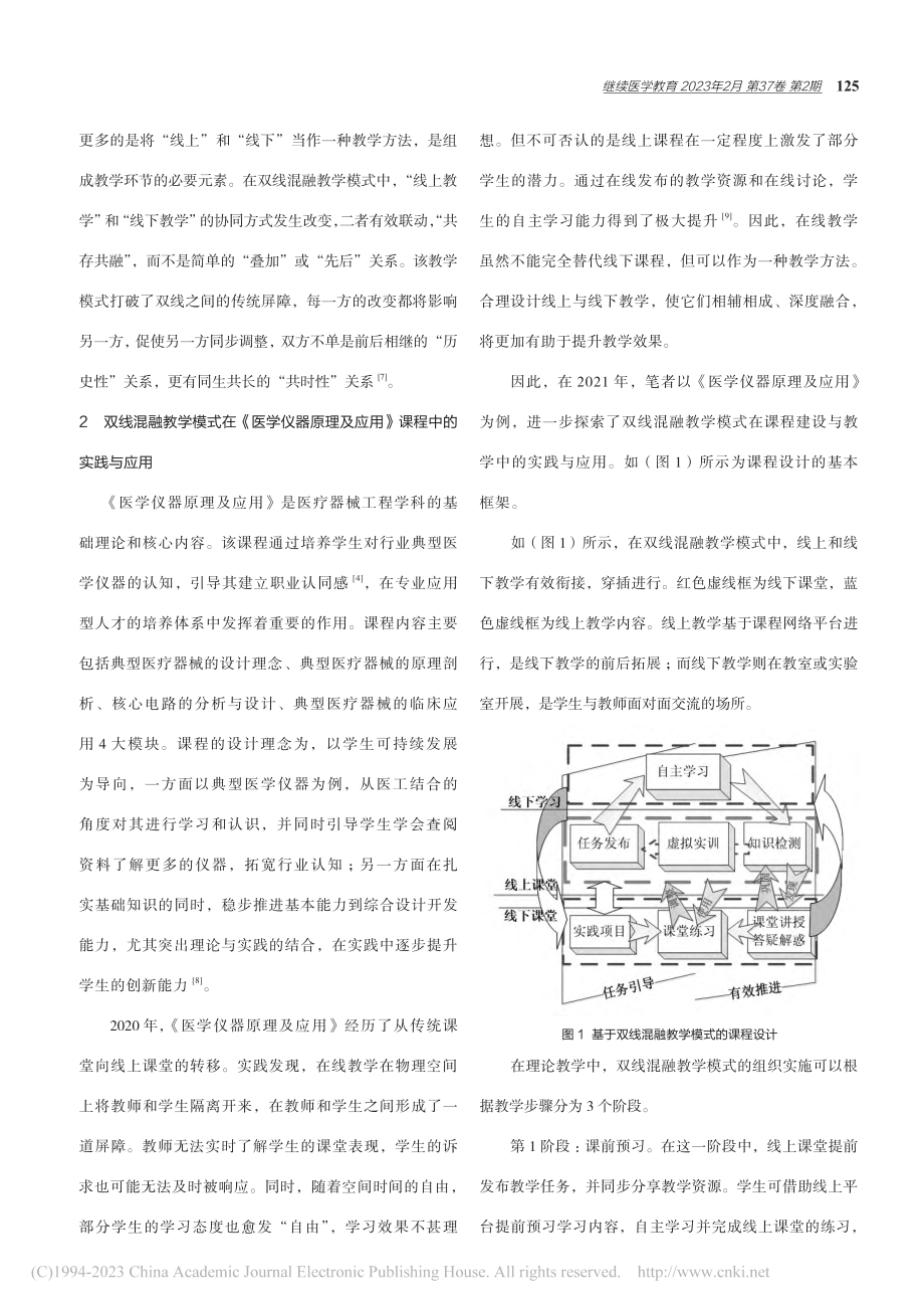 双线混融在医学应用型本科教学中的创新探索_郝丽俊.pdf_第2页