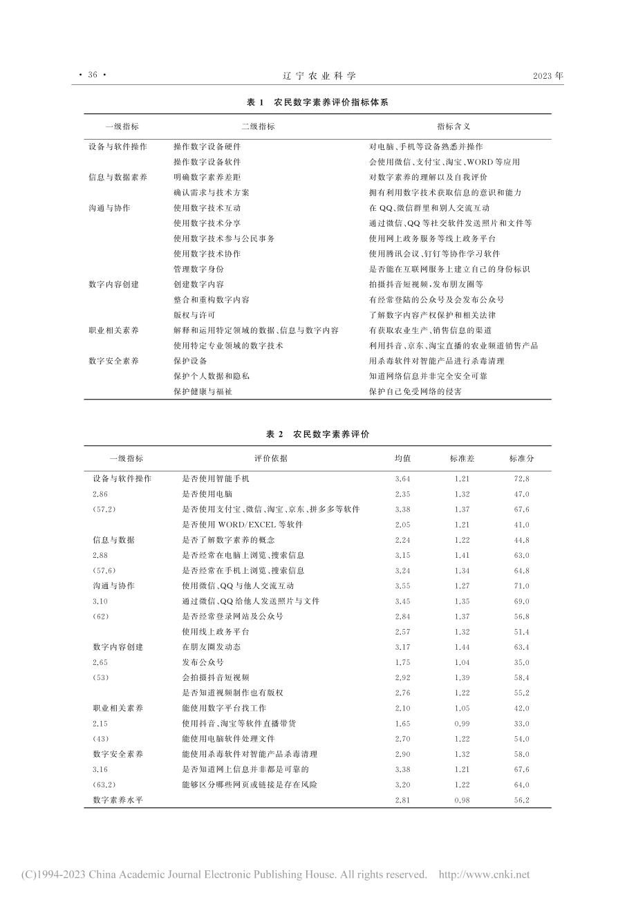 数字乡村背景下陕西农民数字素养评价与分析_郭磊磊.pdf_第3页