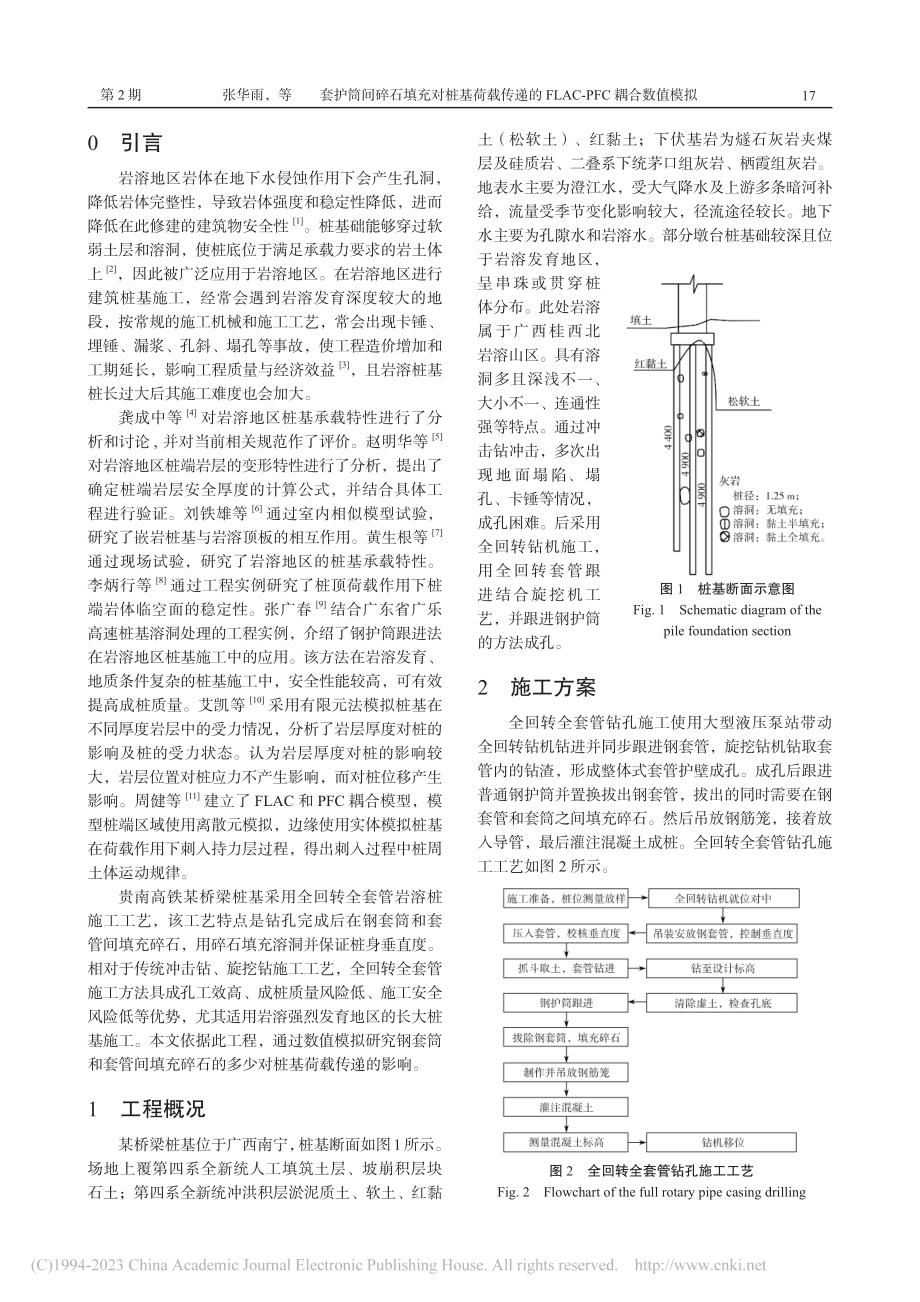 套护筒间碎石填充对桩基荷载...LAC-PFC耦合数值模拟_张华雨.pdf_第2页