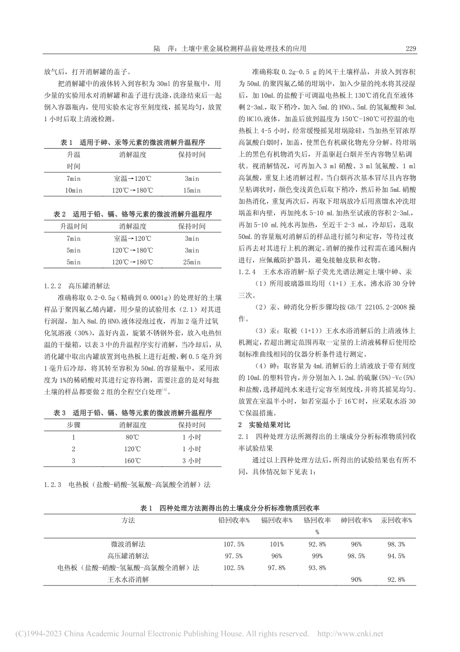 土壤中重金属检测样品前处理技术的应用_陆萍.pdf_第2页