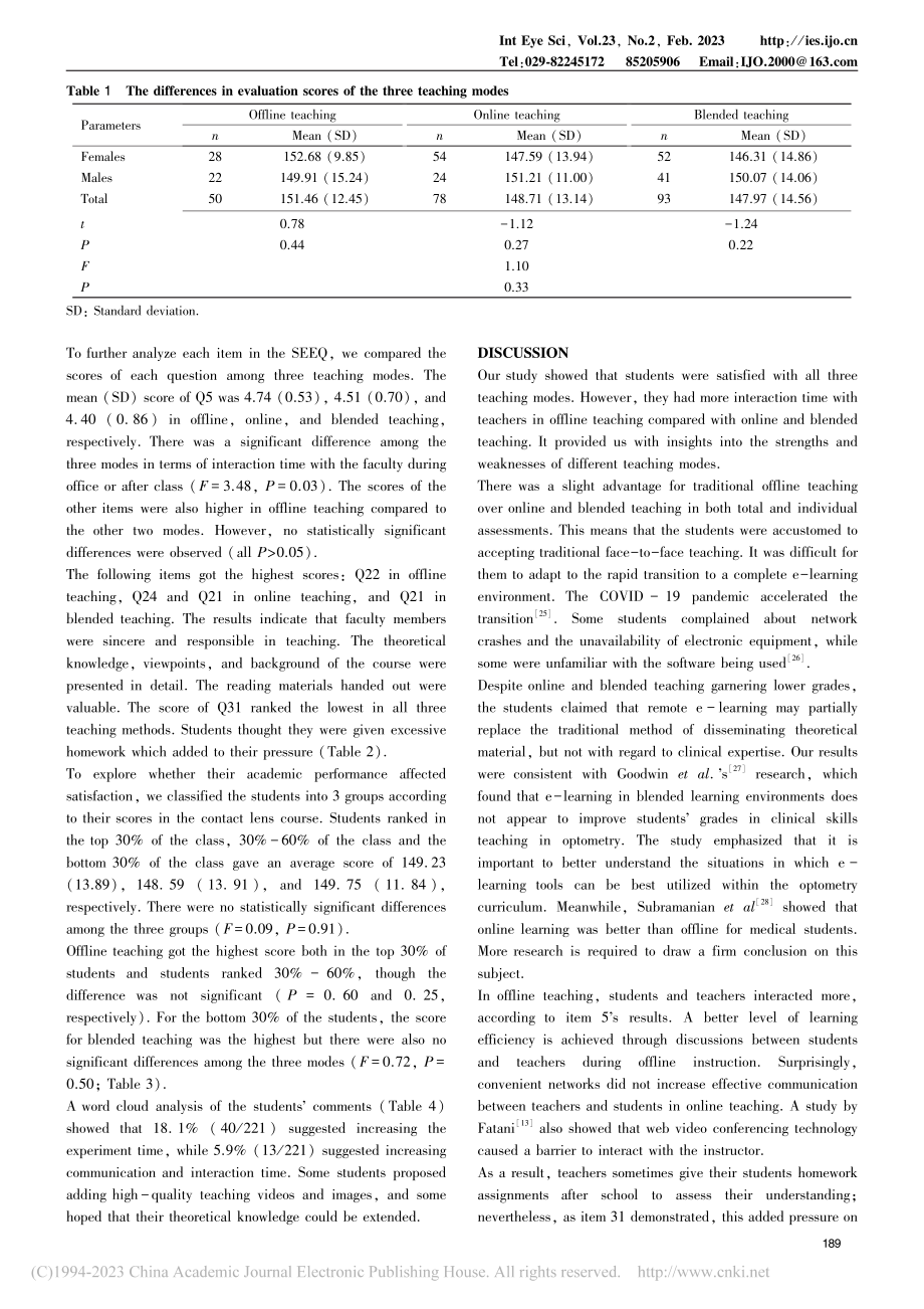 通过SEEQ问卷调查评估学...种教学模式的满意度（英文）_张红梅.pdf_第3页