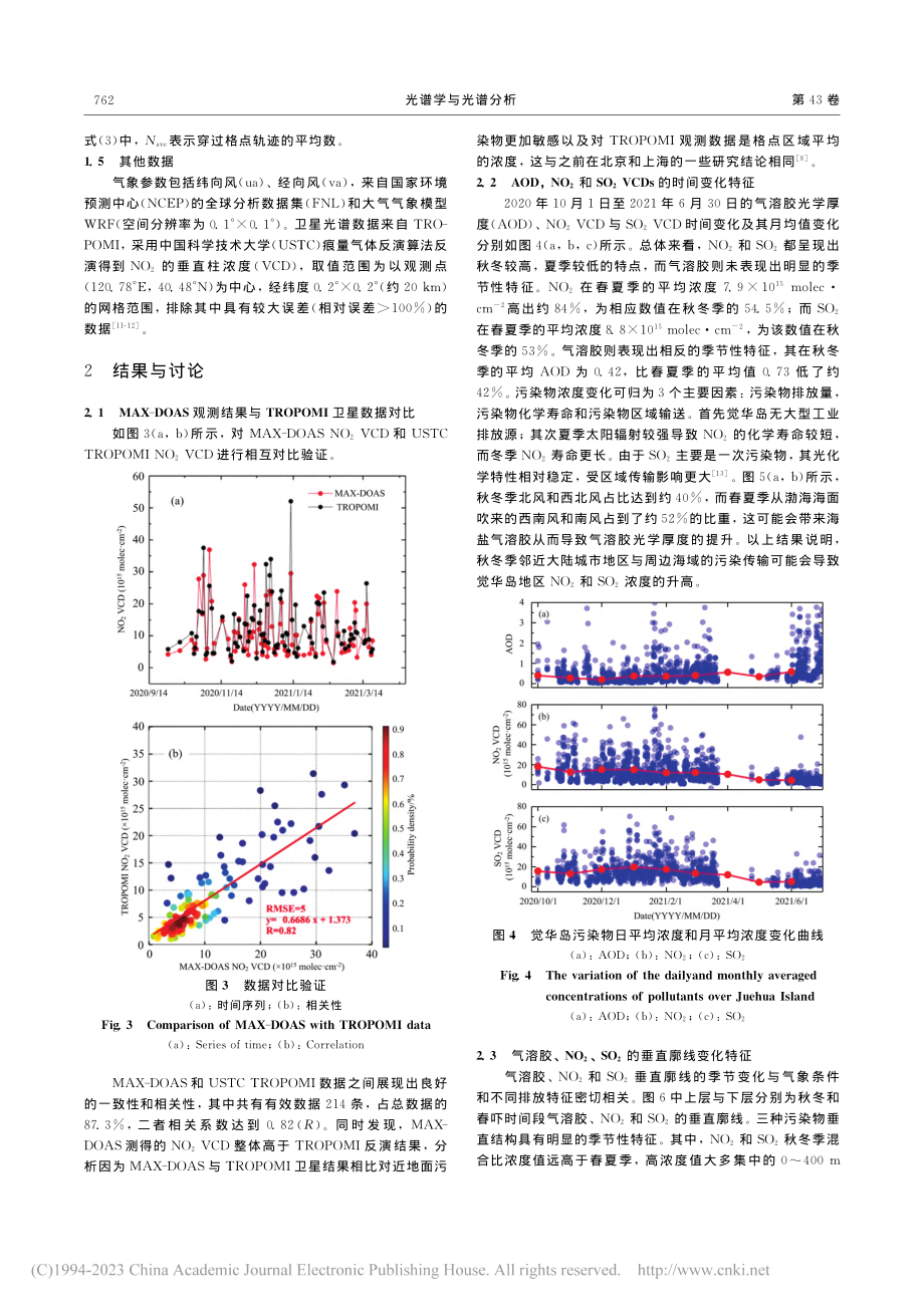 以觉华岛为例探究近海污染物的垂直分布特征及潜在来源_刘瀚洋.pdf_第3页