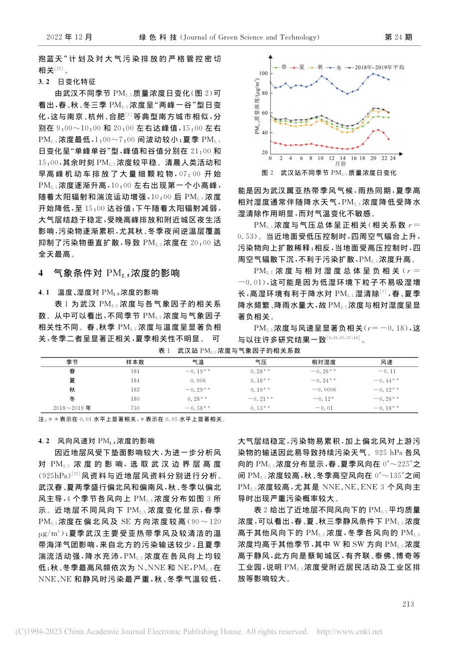 武汉2018～2019年P...变化特征及气象因素影响分析_方莎莎.pdf_第3页