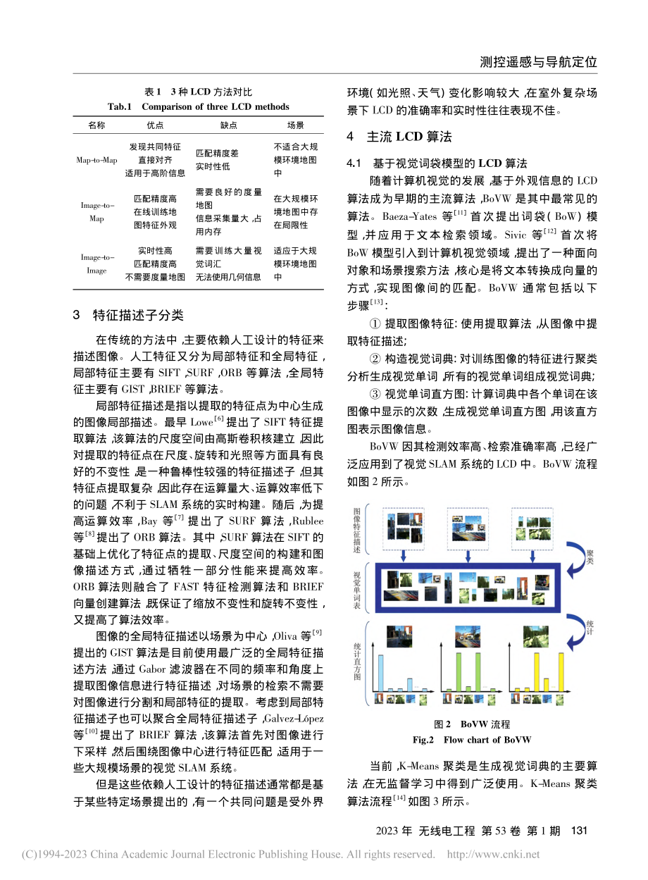 移动机器人视觉SLAM回环检测现状研究_赵燕成.pdf_第3页