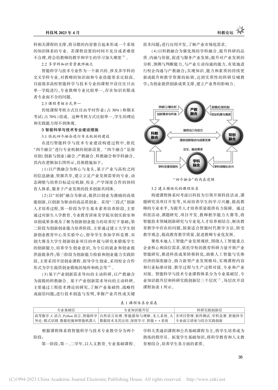 新工科背景下智能科学与技术专业建设探究_周丽娟.pdf_第2页